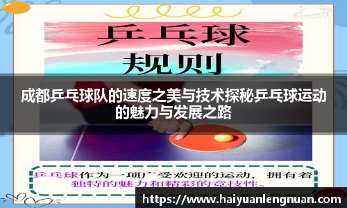 成都乒乓球队的速度之美与技术探秘乒乓球运动的魅力与发展之路